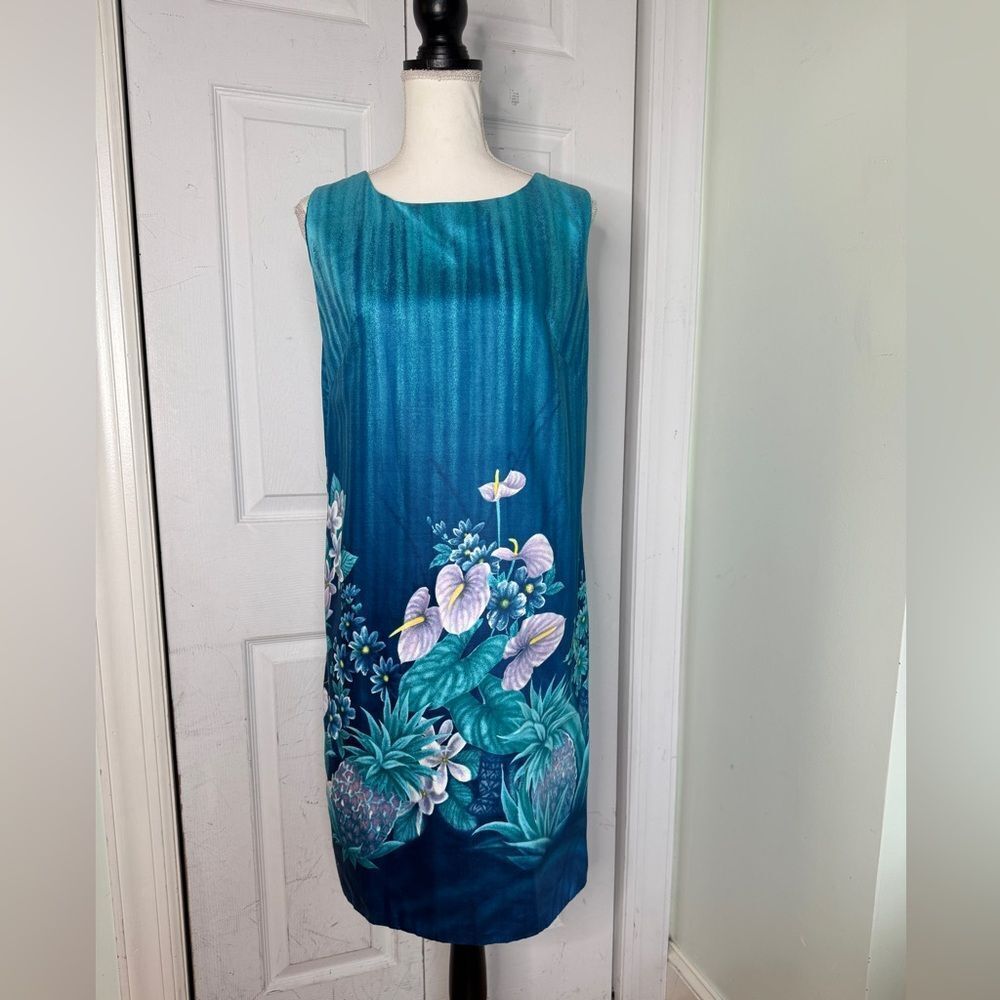 Rare 1950s/60s Vintage Ui-Maikai Made in Hawaii Tiki-tastic Wiggle Dress